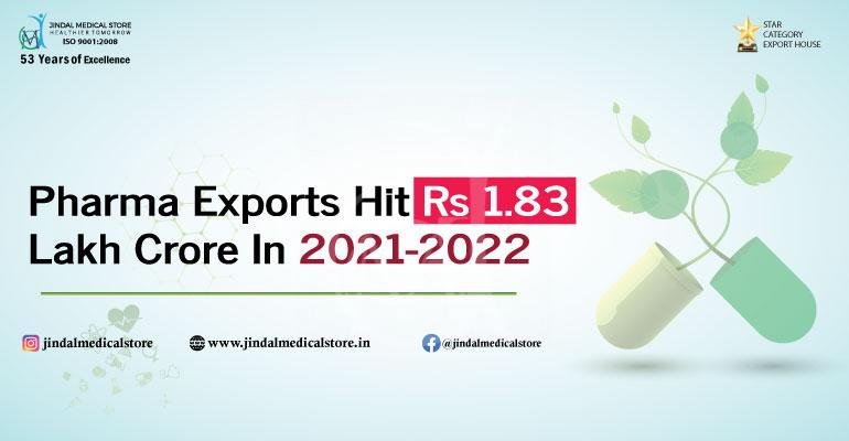 pharma exports hit rs 1.83 lakh crore in 2021-22
